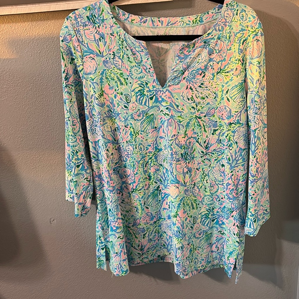 Lilly Pulitzer Upf 50+ Karina Tunic L